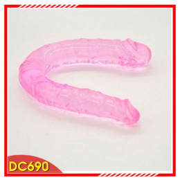 Dương vật giả cho les 2 đầu trong suốt kích thích